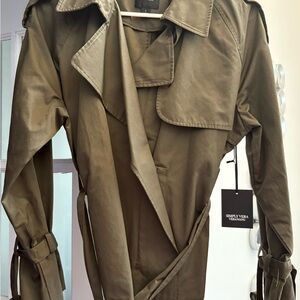 Simply Vera Olive Trench Coat